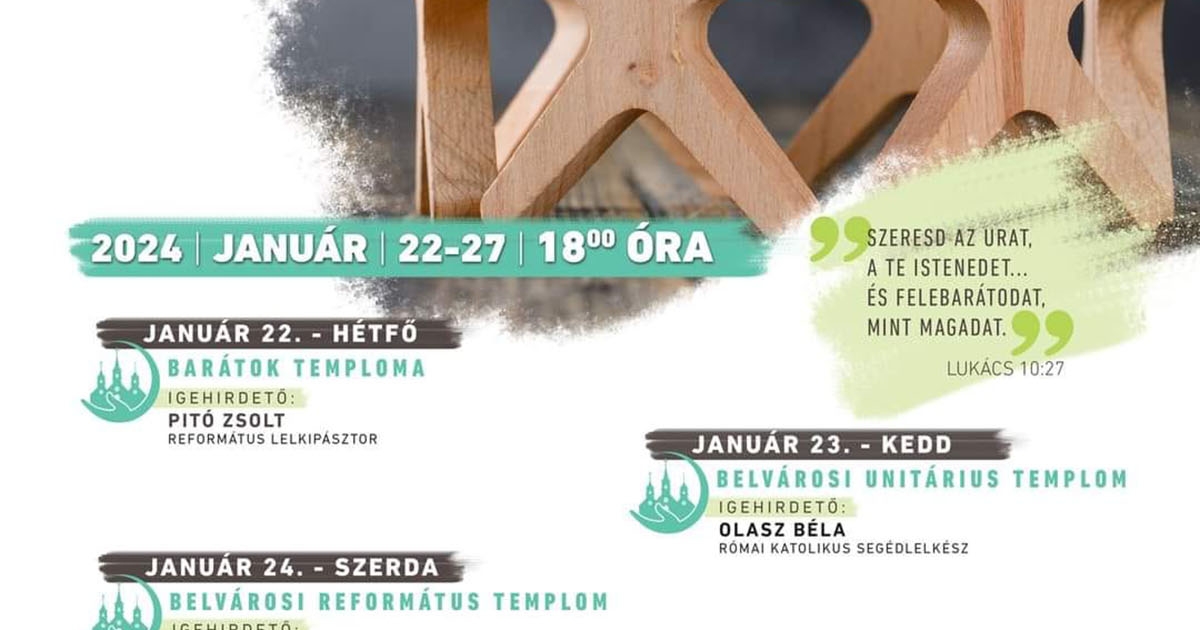 Közösségkovácsoló imahét